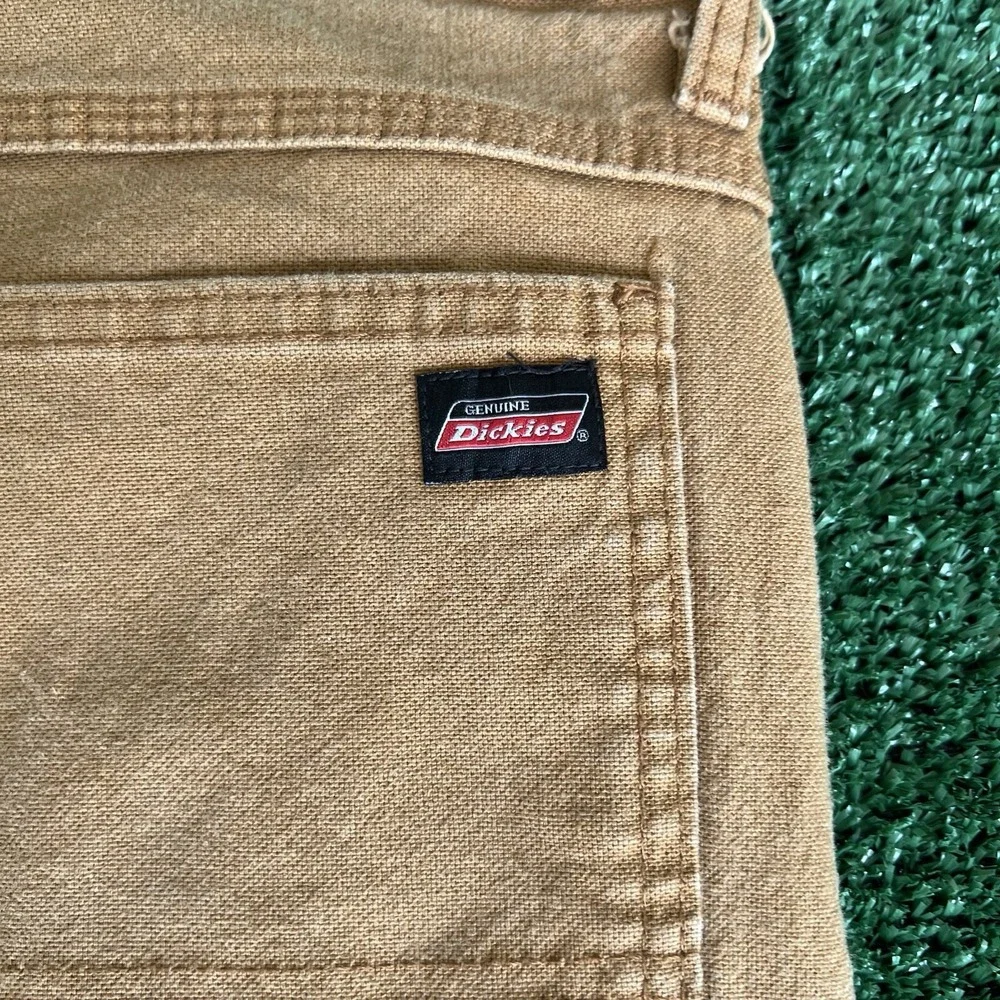 Mens Dickies Carpenter Wide-Leg Carpenter Brown Pants 42x30 20